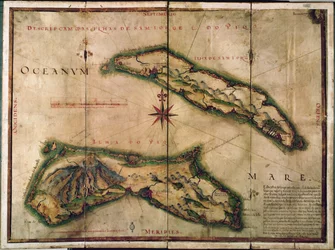 Geografische Karte der Azoren